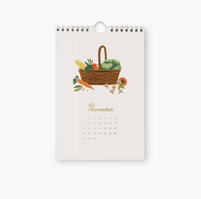 Rifle Paper Co. 2027 Garden Study Kitchen Calendar