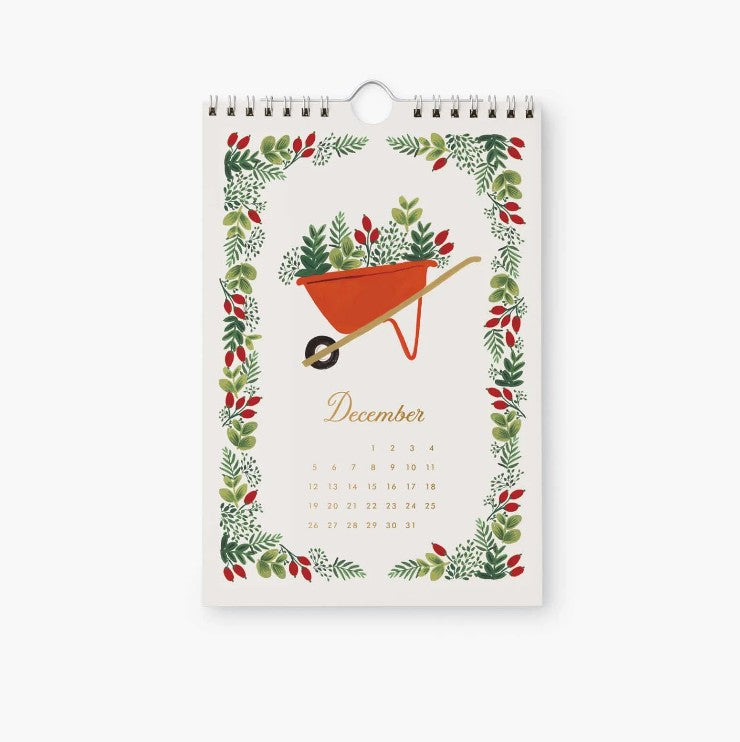 Rifle Paper Co. 2027 Garden Study Kitchen Calendar