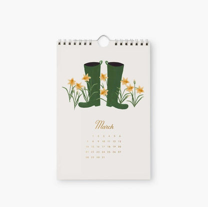 Rifle Paper Co. 2027 Garden Study Kitchen Calendar
