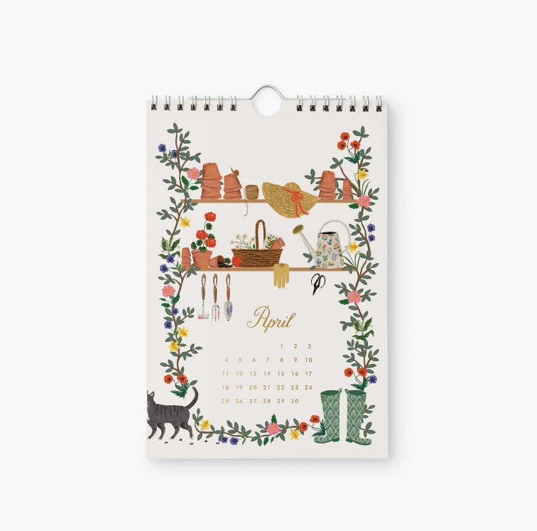 Rifle Paper Co. 2027 Garden Study Kitchen Calendar