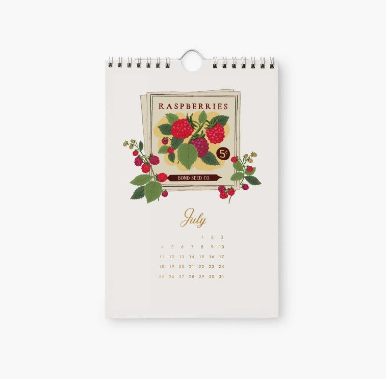 Rifle Paper Co. 2027 Garden Study Kitchen Calendar