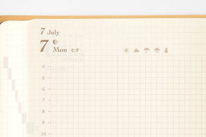 Midori Hibino 2027 Planner - Monthly Block + Daily on 2 Pages