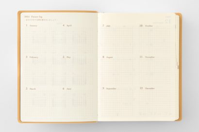 Midori Hibino 2027 Planner - Monthly Block + Daily on 2 Pages