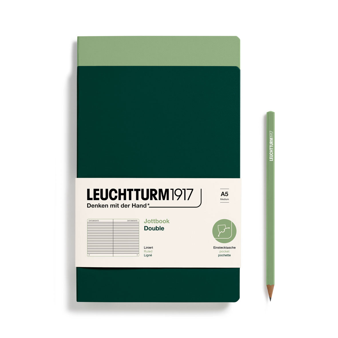 Leuchtturm Jottbook Double (in a pack of 2)