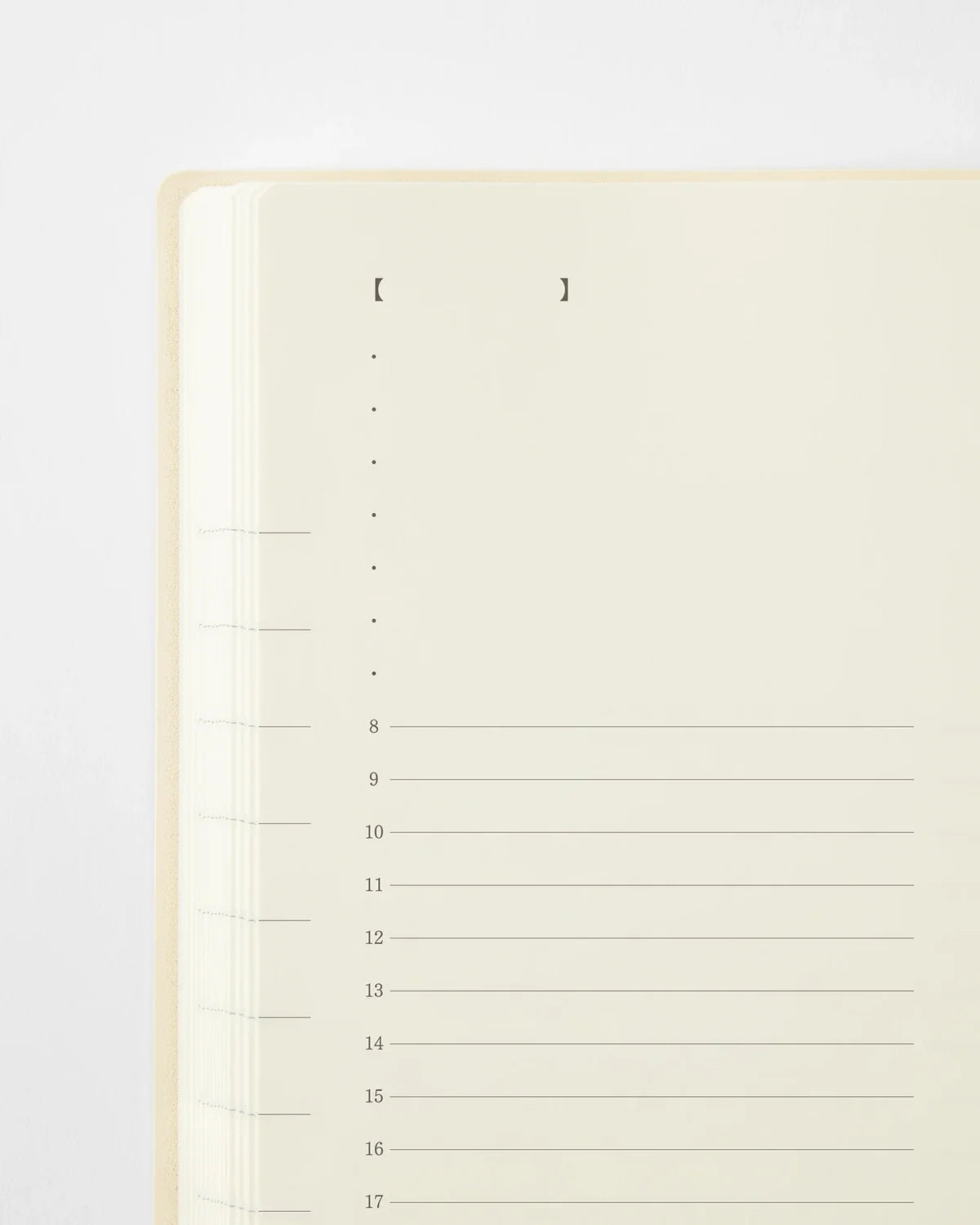 Midori 2027 Notebook Diary Monthly Block + 1 Day 1 Page