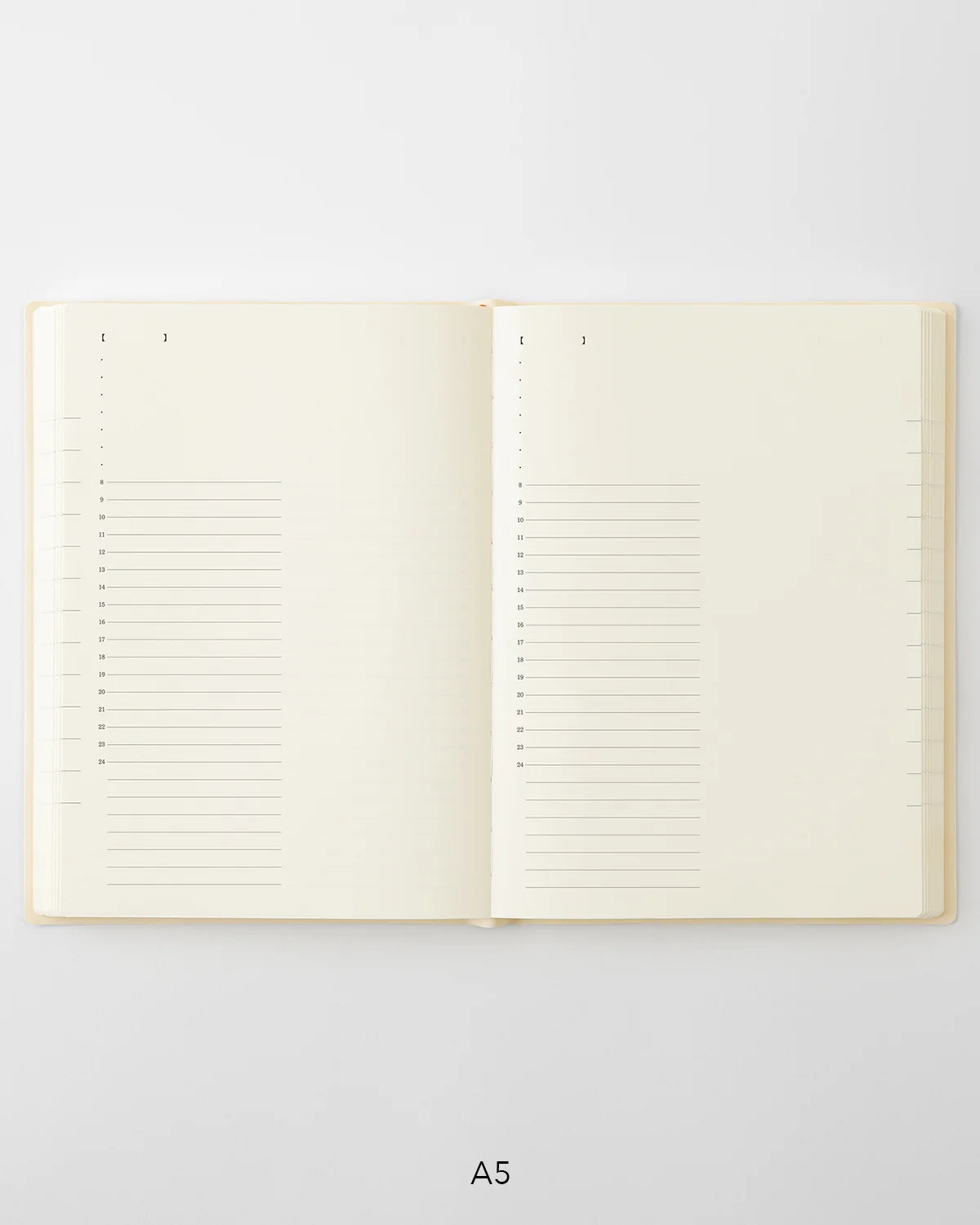 Midori 2027 Notebook Diary Monthly Block + 1 Day 1 Page