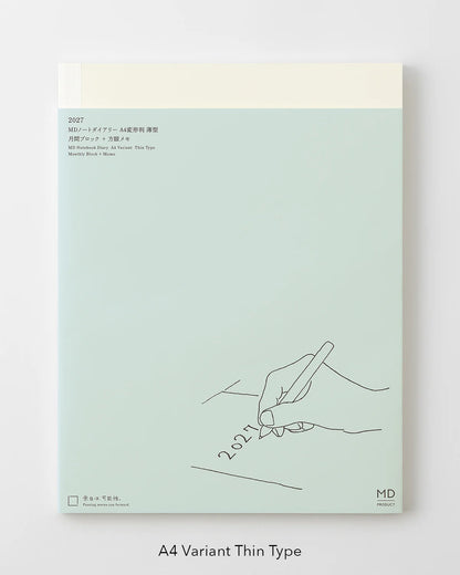 Midori 2027 Notebook Diary Monthly Block + Memo