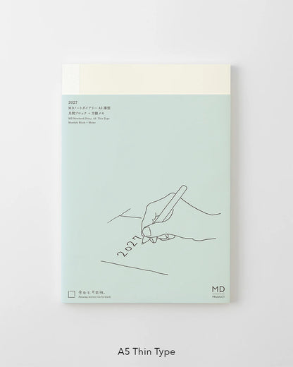 Midori 2027 Notebook Diary Monthly Block + Memo