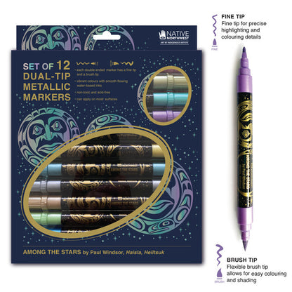 Native Northwest 12 Duel-Tip Acrylic Markers