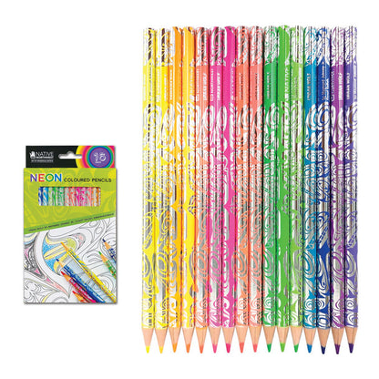 Native Northwest Neon Coloured Pencils