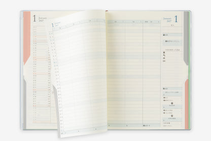 Midori 2027 Diary Double Schedule