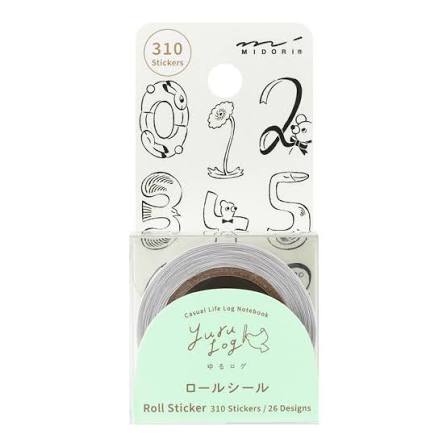 Yuru Log Roll Stickers - Midori