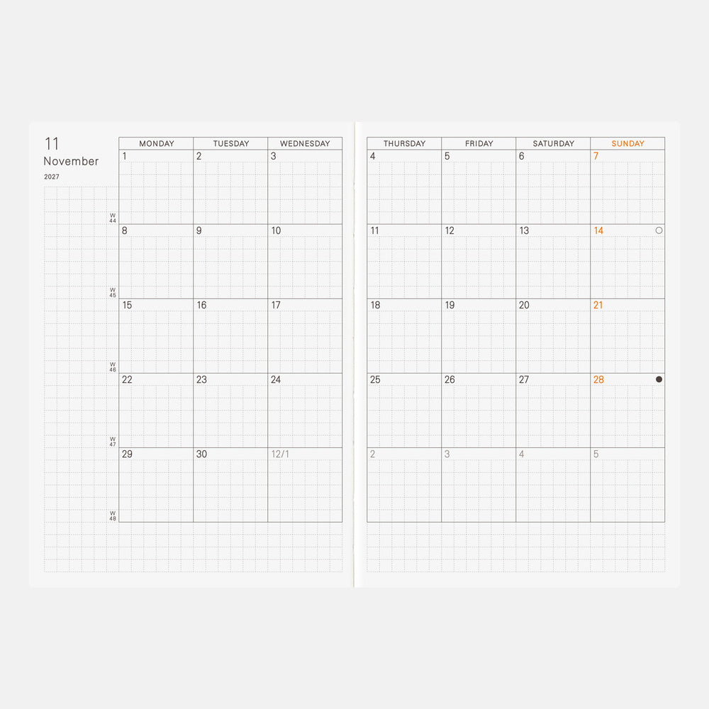 PLANNER A6 (ENG) Jan Start - Hobonichi Techo 2027