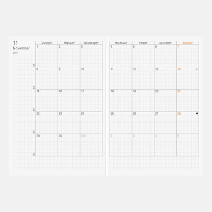 PLANNER A6 (ENG) Jan Start - Hobonichi Techo 2027