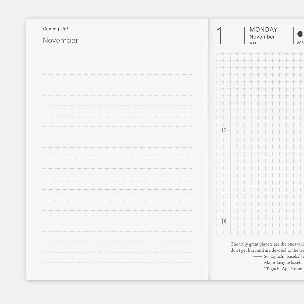 PLANNER A6 (ENG) Jan Start - Hobonichi Techo 2027