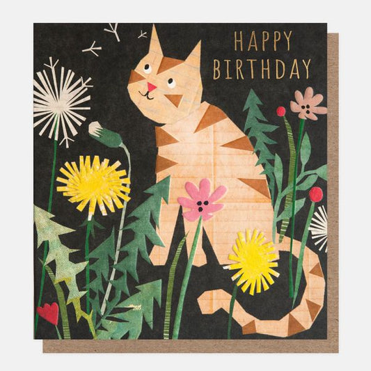 Happy Birthday Cat - Caroline Gardner Greeting Card