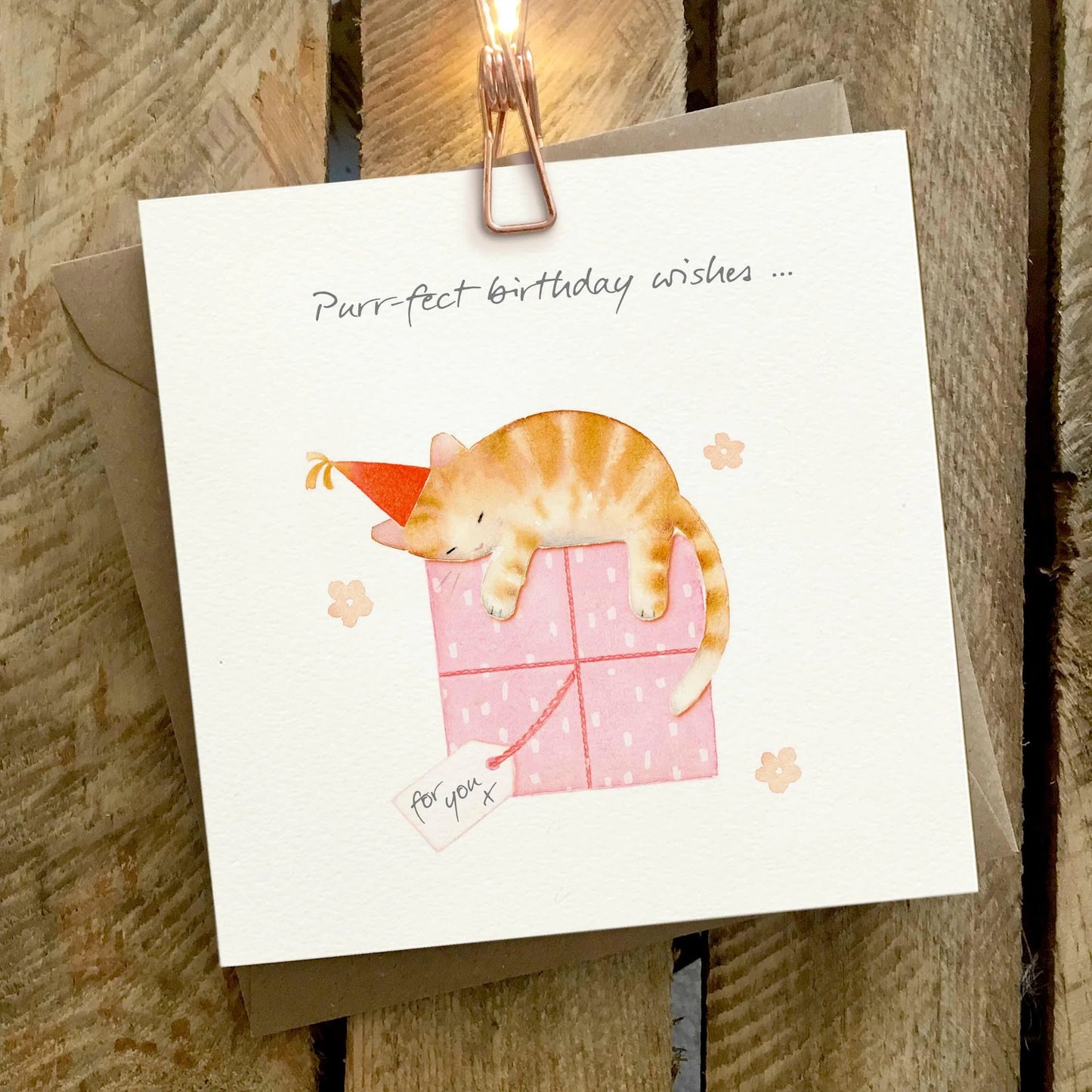 Purrfectly Yappy Cat Happy Birthday - Ginger Betty Greeting Card