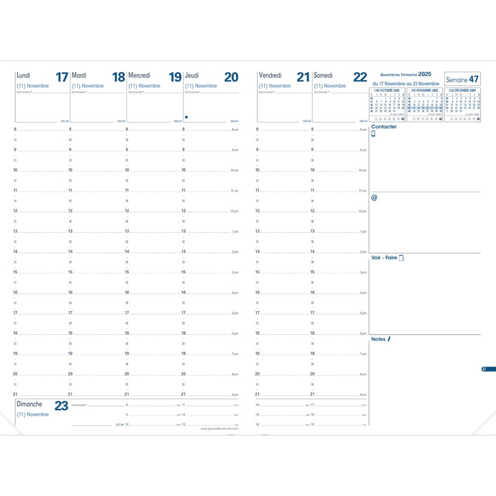 Quo Vadis 2027 Minister Freeport Weekly Planner