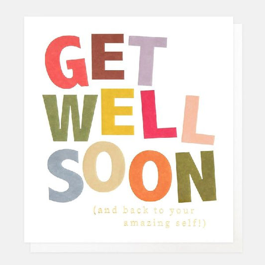 Get Well Soon - Caroline Gardner Greeting Card