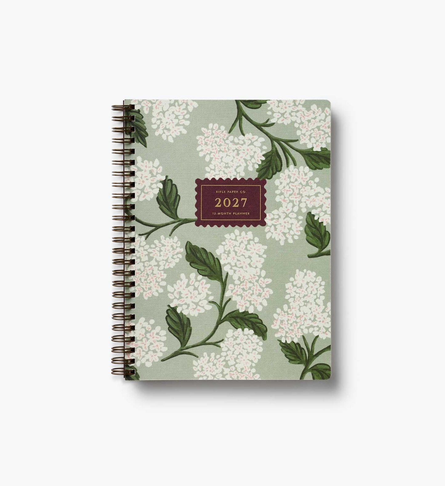 Rifle Paper Co. 2027 Weekly Spiral Planner - Sage Hydrangea