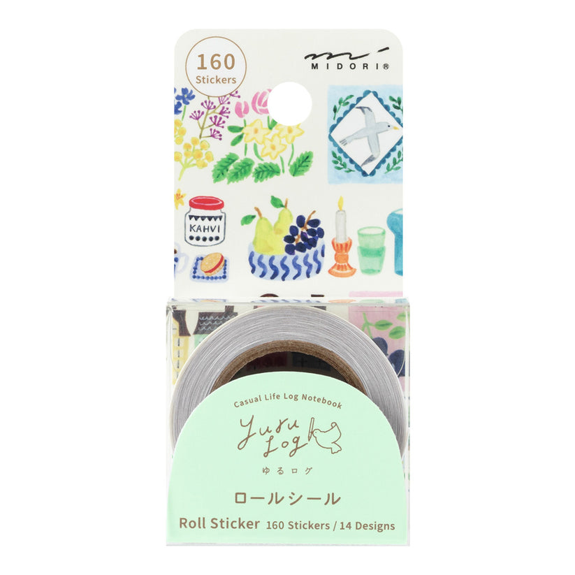 Yuru Log Roll Stickers - Midori