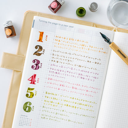 Kakimori x TSUKI no IRO: Mini Ink Bottle Set - Hobonichi Techo