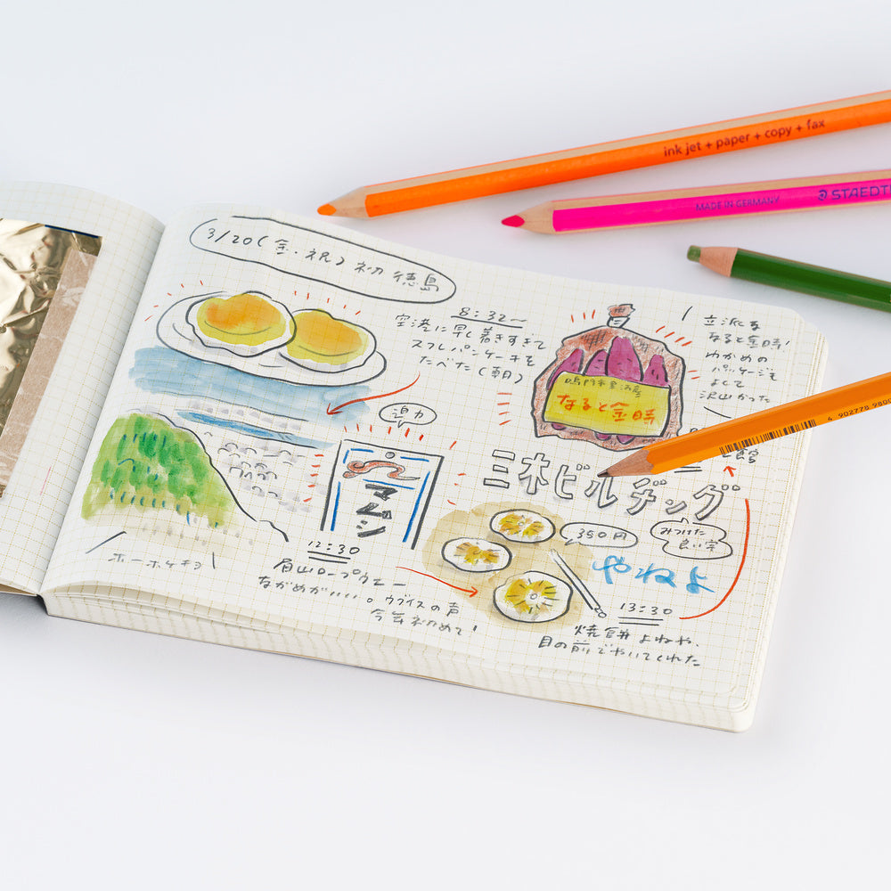 Akiko Miyakoshi Landscape Graph Notebook - Hobonichi Techo