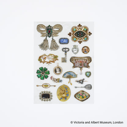 V&A Series: Almost Actual-Size Jewelry Stickers - Hobonichi Techo