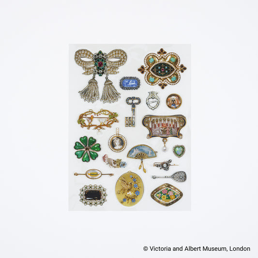 V&A Series: Almost Actual-Size Jewelry Stickers - Hobonichi Techo