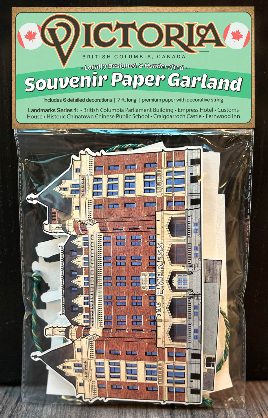 Local Souvenir Paper Garland