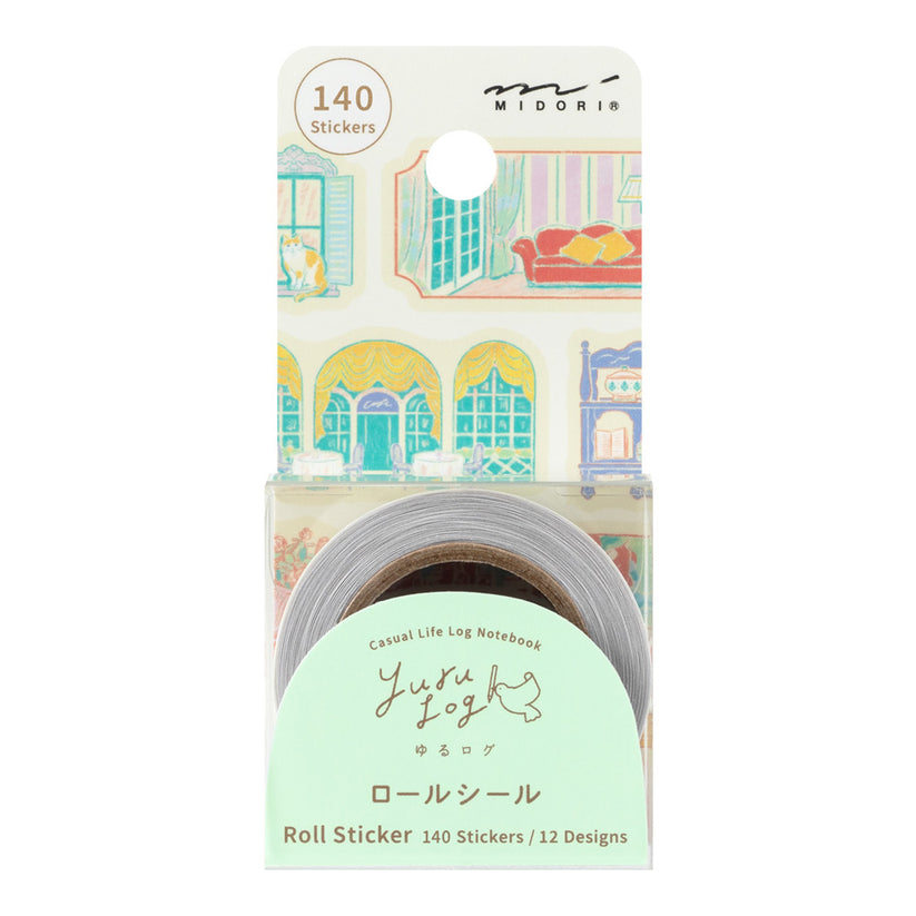 Yuru Log Roll Stickers - Midori